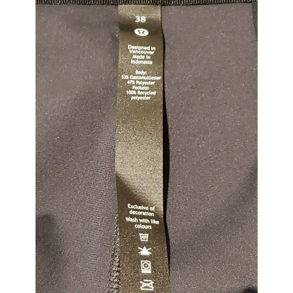 Lululemon Commission Classic Pants Slim Fit Embroidered Ole Miss Men Size 38x34 - Picture 4 of 4